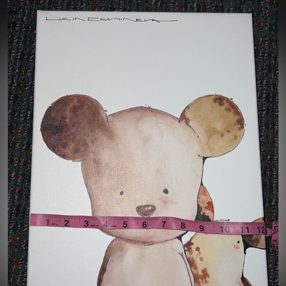 Teddy bear wall canvas kids room nursery new - Picture 8 of 9